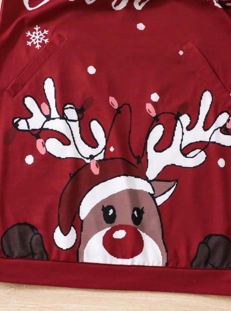 Vianočná mikina s kapucňou sob, 116 / 122 / 146 / 152