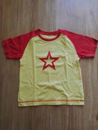 Žltočervené tričko, marks & spencer,104