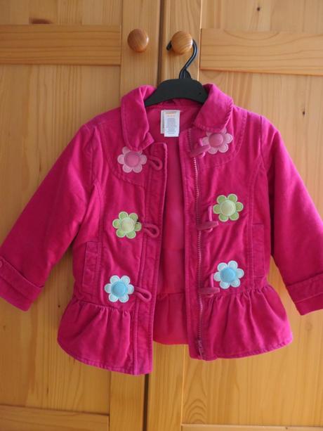 Gymboree nadherny,kvalitny krasny kabatik,rifle, gymboree,110