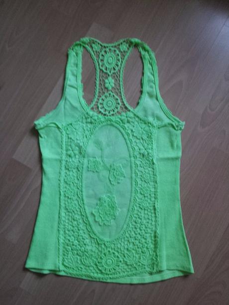 Čipkované neónové tričko, m