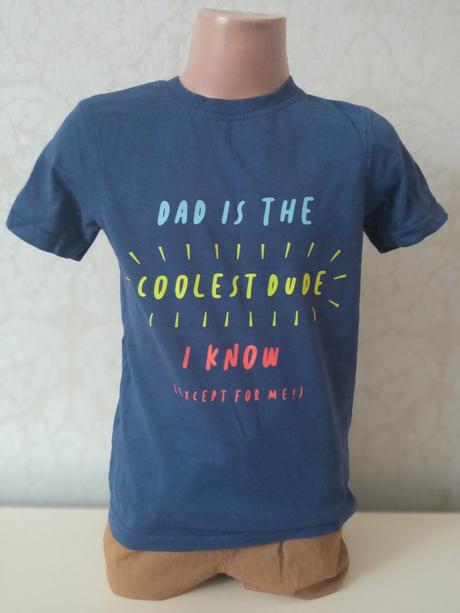 Chlapčenské modré tričko s nápismi george (5-6 r.), george,110