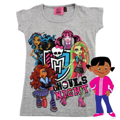 Tričko monster high, setino,140