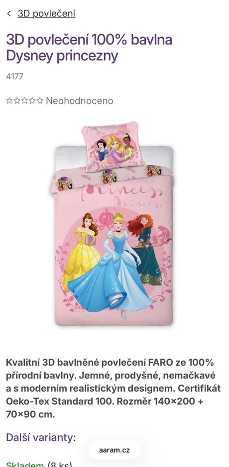 Posteľné bavlnené obliečky disney princezné, šírka (cm): 140,dĺžka (cm): 200