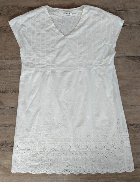 Biele šaty s výšivkou, xl
