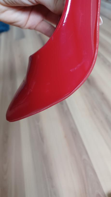 Červené lakované lodičky, 36