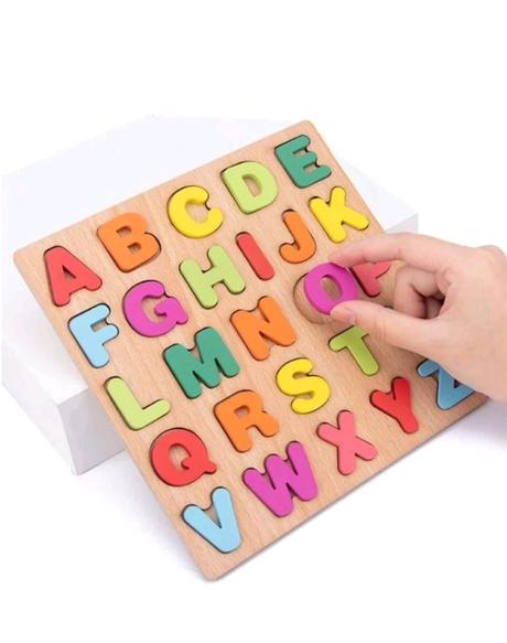 Drevená abeceda montesstori, 