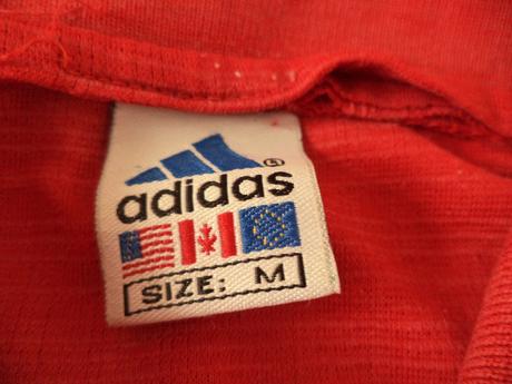 Panska červena polokošela , adidas,m