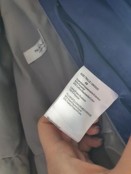 Značková páperová bunda, 40