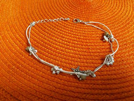 Náramok na členok s príveskami, 