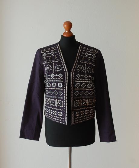 Vyšívané sako v etno štýle, timeout,s