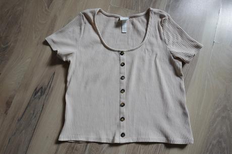 Vrúbkované tričko h&m, h&m,s