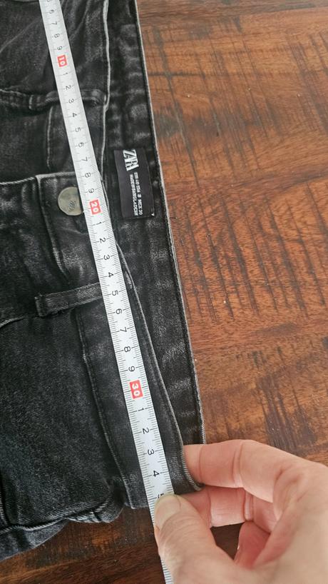 Elastické skiny rifle s vysokým pásom, zara,40