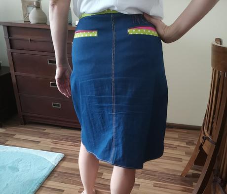 Riflová sukňa ingk, m