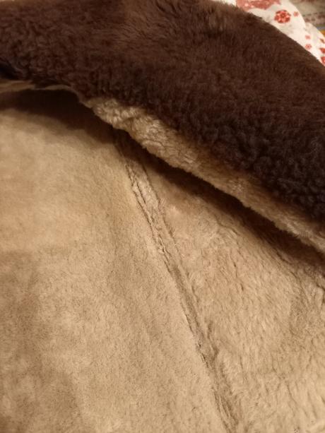 Pánsky prírodný kožuch z ovčej kože, xl