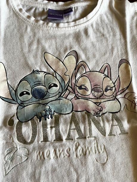 Tričko stitch s madeirovými rukávmi, disney,122