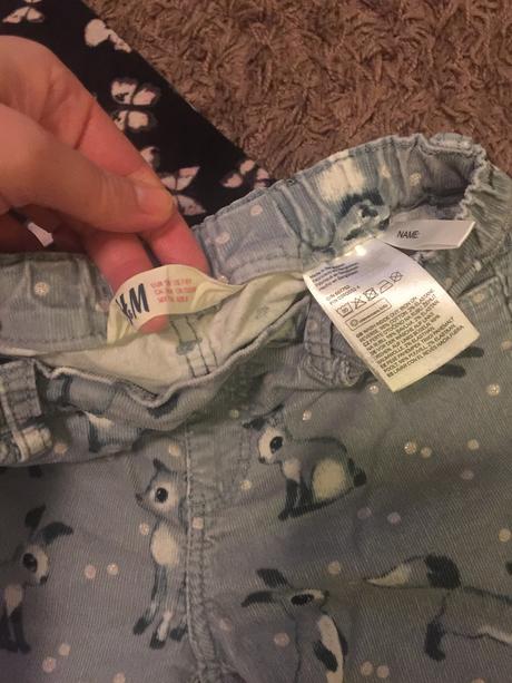 Menžestrové nohavice, 2 páry, h&m,122