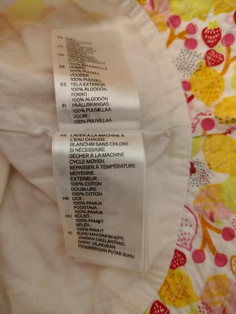 Dievčenský klobúčik ovocie, h&m, č. 3005, h&m,86