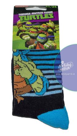 Chlapčenské ponožky ninja tyrkysové, 23 - 30