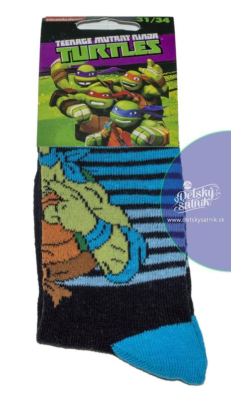 Chlapčenské ponožky ninja tyrkysové, 23 - 30
