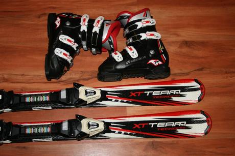 Detské lyže tecno 110 cm , hadia koža, 110-119 cm