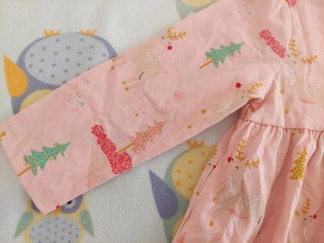 Bavlnené šaty s vianočným vzorom veľ.74, 74