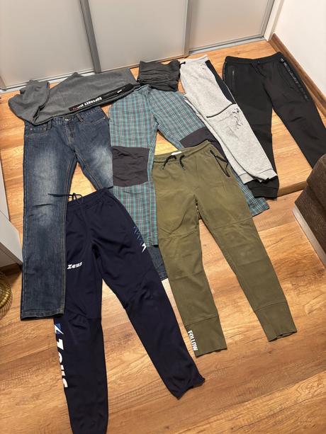 Balík nohavice, rifle tepláky 158/164, 164