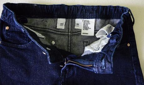 Riflové trblietavé kraťasy, h&m,140