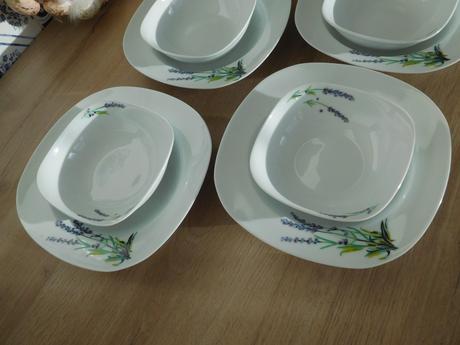 Taniere s miskami porcelánové-6+6,, 