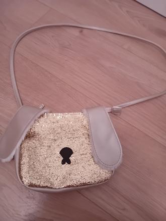 Zajaačiková kabelka zlatej farby, 