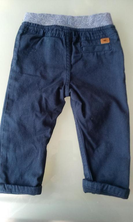 Nohavice zateplené bavlnou - nenosené, f&f,74