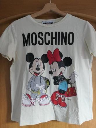 Moschino mickey & minnie stylove tricko s-l, moschino,m