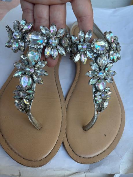 Asos boho anticke sandalky sandale zabjy slapky s, 38
