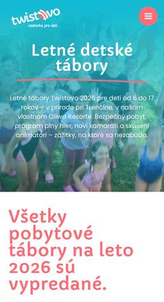 Tábor twistovo 26.7-2.8., 