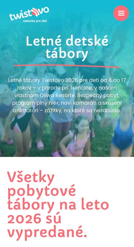 Tábor twistovo 26.7-2.8.,