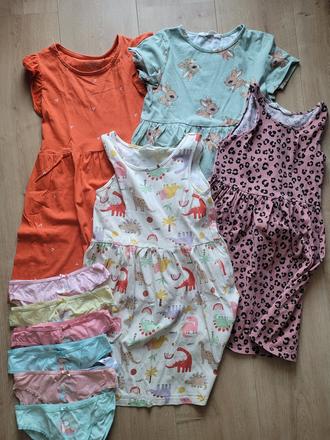 Balik letneho oblecenia 122/128 saty, 122–134