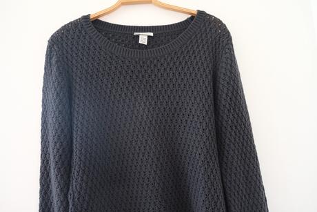 Tmavomodrý pulover, 40