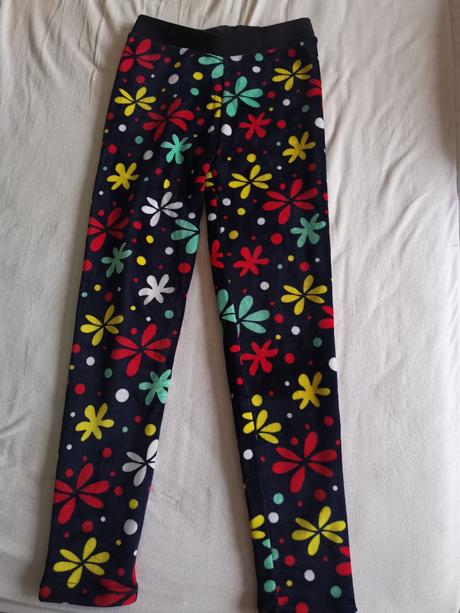 Krásne zateplené legíny - 2x (rôzny vzor), 158