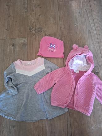 Set svetrik,saty a ciapka 74, f&f,74