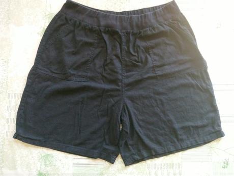 Dámske ľanové čierne trištvťáky, yours, xxxl