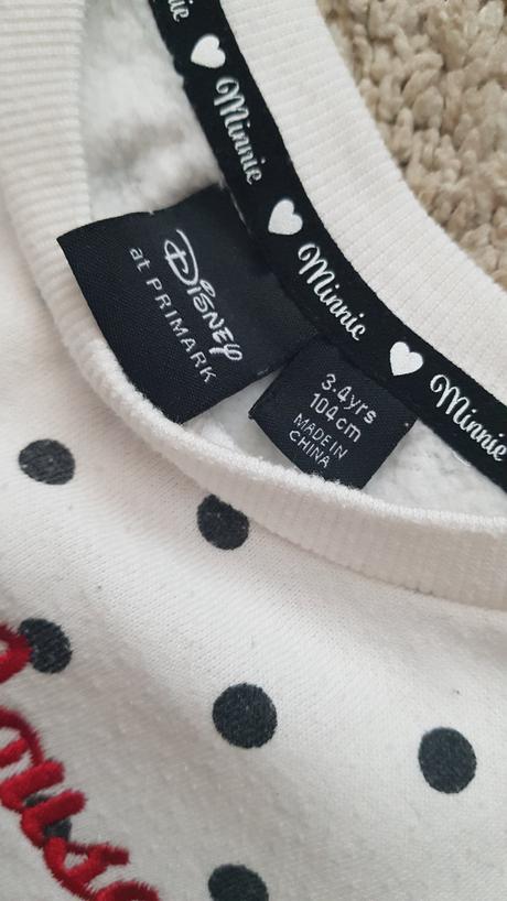 Mikina minnie, primark,104