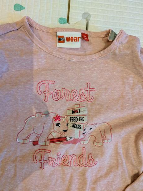 Tričko s dlhým rukávom a pančušky 104, lego,104