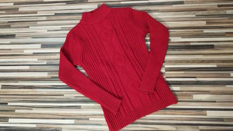 Červený pulóver xs/s, xs