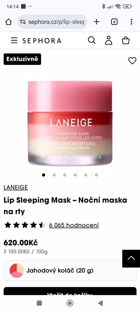 Laneige maska na pery 20g, 