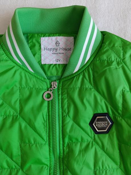 Zelená prešívaná bomber bunda, 152