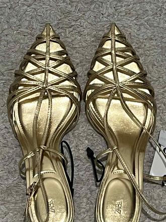 Topanky na podpatku, zara,41