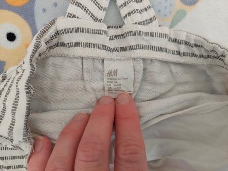 Body s krátkym rukávom a kraťasy na traky hm 74, h&m,74