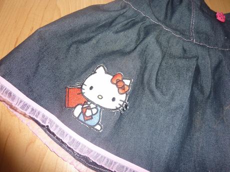 Riflová suknička, 128