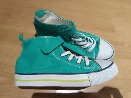 Zelené tenisky plátené, h&m,31