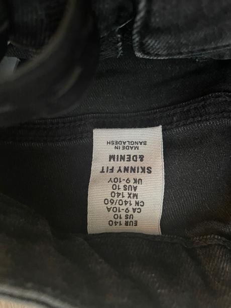 Rifle skonny fit 9-10 rokov, h&m,140