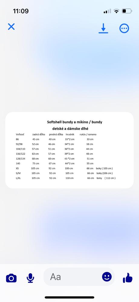 Softshellova bunda ollo 104/110, 122